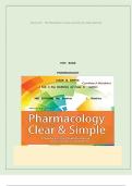 Test Bank For Pharmacology Clear and Simple A Guide to Drug Classifications and Dosage Calculations 3rd Edition By Cynthia Watkins &lpar; &rpar; &sol; 9780803666528 &sol; Chapter 1-21 &sol; Complete Questions and Answers A&plus;