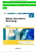 Basic Geriatric Nursing &ndash; 8th Edition &lpar;Patricia A&period; Williams&comma; 2023&rpar; &ndash; Complete Test Bank &lpar;Chapters 1&ndash;20&rpar;