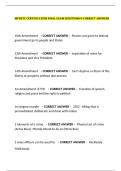 MPOETC CERTIFICATION FINAL EXAM QUESTIONS & CORRECT ANSWERS