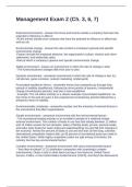 Management Exam 2 &lpar;Ch&period; 3&comma; 6&comma; 7&rpar; Questions and Answers 2025
