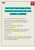 FLETC BOP FINAL EXAM ACTUAL 2025&sol;2026 QUESTIONS AND 100&percnt; CORRECT ANSWERS