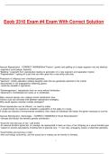 Eeob 3310 Exam -4 Exam With Correct Solution