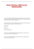 Eeob 3310 Exam 1 With Correct Solutions&comma;2025