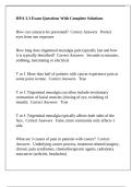 HPA 3&period;3 Exam Questions With Complete Solutions