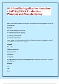 SAP Certified Application Associate - SAP S&sol;4HANA Production  Planning and Manufacturing 