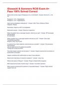 Glowacki & Sommers RCIS Exam A&plus; Pass 100&percnt; Solved Correct