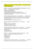 Suffolk County Body Art Exam Review &ndash; Questions With Verified Solutions