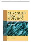 Exam &lpar;elaborations&rpar; TEST BANK ADVANCED PRACTICE NURSING ESSENTIAL KNOWLEDGE FOR THE PROFESSION 3RD EDITION DENISCO