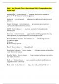 Body Art Permit Test&colon; Questions With Comprehensive Solutions