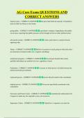 AG Core Exam QUESTIONS AND  CORRECT ANSWERS