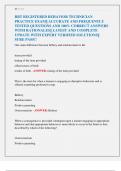 RBT REGISTERED BEHAVIOR TECHNICIAN  PRACTICE EXAM&vert;&vert; ACCURATE AND FREQUENTLY  TESTED QUESTIONS AND 100&percnt; CORRECT ANSWERS  WITH RATIONALES&vert;&vert; LATEST AND COMPLETE  UPDATE WITH EXPERT VERIFIED SOLUTIONS&vert;&vert;  SURE PASS&excl;&excl; 
