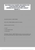 NIH Stroke Scale Training And Certification  Exam Questions And Verified  Answers&sol;Accurate Solutions&vert; Already  Graded A&plus;&period;