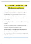NCCER module 4 - Power Tools Exam 2026 Questions and Answers