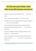 NCCER study guide Module 1 Basic Safety Exam 2026 Questions and Answers