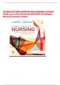 TEST BANK FOR PUBLIC HEALTH NURSING&colon; POPULATION-CENTERED HEALTH CARE IN THE COMMUNITY&comma;10TH EDITION By Stanhope Marcia & Lancaster Jeanette&period;