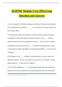 SEJPME Module 5 test 2026 Exam Question and Answers