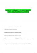 Nursing 112 Exam 3 video questions WITH COMPLETE SOLUTIONS
