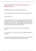 WGU C214 Chapter 2 Exam 72 Questions with Verified Answers&comma;100&percnt;CORRECT