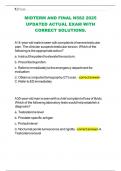 MIDTERM AND FINAL N582 2025 UPDATED ACTUAL EXAM WITH CORRECT SOLUTIONS