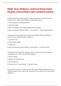 N582- Quiz&comma; Midterm&comma; and Final Study Guide Dunphy Latest edition with complete solution