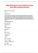 NGN&colon; Multisystem-Trauma EAQ Case Study Exam With Complete Solutions 