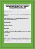 Jersey College Med-Surg 1 RN Final Exam questions And Answers with Complete Solutions 100&percnt; UPDATED 2025