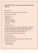 ECPI NUR 165 Ch 17 Vital Signs Questions With Complete Solutions