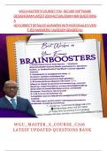  WGU&lowbar;MASTER&lowbar;S&lowbar;COURSE&lowbar;C706 LATEST UPDATED QUESTIONS BANK 2025 &vert; GRADED A&plus; &vert; VERIFIED FOR ACCURACY &vert; GUARANTEED PASS
