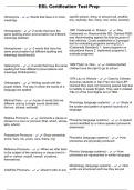 ESL Certification Test Prep