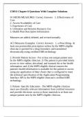 CDEO Chapter 8 Questions With Complete Solutions