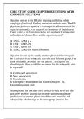 CDEO STUDY GUIDE CHAPTER 8 QUESTIONS WITH COMPLETE SOLUTIONS