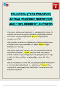 TRUGREEN &lpar;TEST PRACTICE&rpar; ACTUAL 2025&sol;2026 QUESTIONS AND 100&percnt; CORRECT ANSWERS
