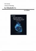 Anatomy & Physiology &ndash; 1st Edition by Elizabeth Co&comma; Chapters 2&ndash;27&comma; Complete Test Bank with Answers