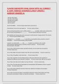 FLAVOR CHEMISTRY FINAL EXAM WITH ALL CORRECT & 100&percnt; VERIFIED ANSWERS&vert;LATEST UPDATE&vert; ALREADY GRADED A&plus;