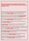 CMC AACN PRACTICE TEST QUESTIONS WITH ACTUAL AND  ACCURATE ANSWERS &vert; 100&percnt; VERIFIED &vert; ALREADY PASSED AND  GRADED A&plus; 2025&excl;&excl;