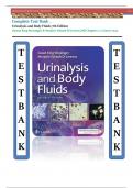 Urinalysis and Body Fluids 7th Edition &lpar;Susan King Strasinger & Marjorie Schaub Di Lorenzo&rpar;All Chapters 1-17 latest 2025