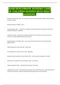 AIAM BENCHMARK NURSING CARE OF CHILDREN QUIZZES WITH RIGHT ANSWERS&period;