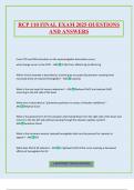RCP 110 FINAL EXAM 2025 QUESTIONS AND ANSWERS