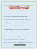RCP CHAPTER 11 EXAM 2025 QUESTIONS AND ANSWERS
