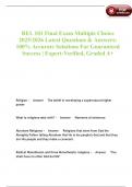 REL 101 Final Exam Multiple choice 2025&sol;2026 Latest Questions & Answers 100&percnt; Accurate Solutions For Guaranteed Success &vert; Expert-Verified&comma; Graded A&plus;