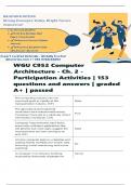 WGU C952 &vert; Computer Architecture - Ch&period; 2 - Participation Activities &vert; 153 questions and answers