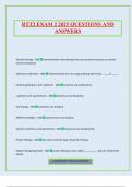 RTT2 EXAM 2 2025 QUESTIONS AND ANSWERS