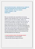 CPCU 520 PRACTICE EXAM 1 &comma;2025&sol;2026 ACTUAL COMPLETE  REAL EXAM QUESTIONS WITH ACCURATE ANSWERS  &lpar;VERIFIED ANSWERS&rpar; &vert; MULTIPLE CHOICES &sol;                               ALREADY GRADED A&plus;  &vert;2025                                                             BRAN