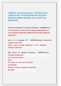 NURS2502 - Pathophysiology Exam 2 &comma;2025&sol;2026 ACTUAL  COMPLETE REAL  EXAM QUESTIONS WITH ACCURATE  ANSWERS &lpar;VERIFIED ANSWERS&rpar; &vert; GET IT RIGHT&excl;&excl; 2025  BRAND NEW&excl;&excl;