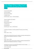 Florida LP Gas & Rules Final Exam Questions and All Correct Answers 2025&period;