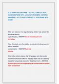 ALAT EXAM 2025&sol;2026 EXAM  &sol; ACTUAL COMPLETE REAL  EXAM QUESTIONS WITH ACCURATE ANSWERS  &lpar;VERIFIED  ANSWERS&rpar; &vert; GET IT RIGHT&excl;&excl; GRADED A&plus; &sol;2025 BRAND NEW  EXAM&excl;&excl; 