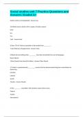 Social studies unit 7 Practice Questions and Answers Graded A&plus;