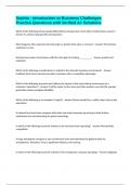 Sophia - Introduction to Business Challenges Practice Questions with Verified A&plus; Solutions