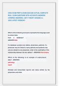 CHDA EXAM PREP & EXAM 2025&sol;2026 ACTUAL COMPLETE  REAL  EXAM QUESTIONS WITH ACCURATE ANSWERS   &lpar;VERIFIED ANSWERS&rpar; &vert; GET IT RIGHT&excl;&excl; GRADED A&plus;                           &sol;2025 LATEST VERSION&excl;&excl;