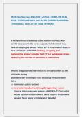 PEDS Hesi Next Gen 2025&sol;2026  &vert; ACTUAL COMPLETE REAL  EXAM  QUESTIONS WITH 100&percnt; RATED CORRECT ANSWERS                                  &vert; GRADED A&plus;&vert; 2025 LATEST EXAM VERSION&excl;&excl; 